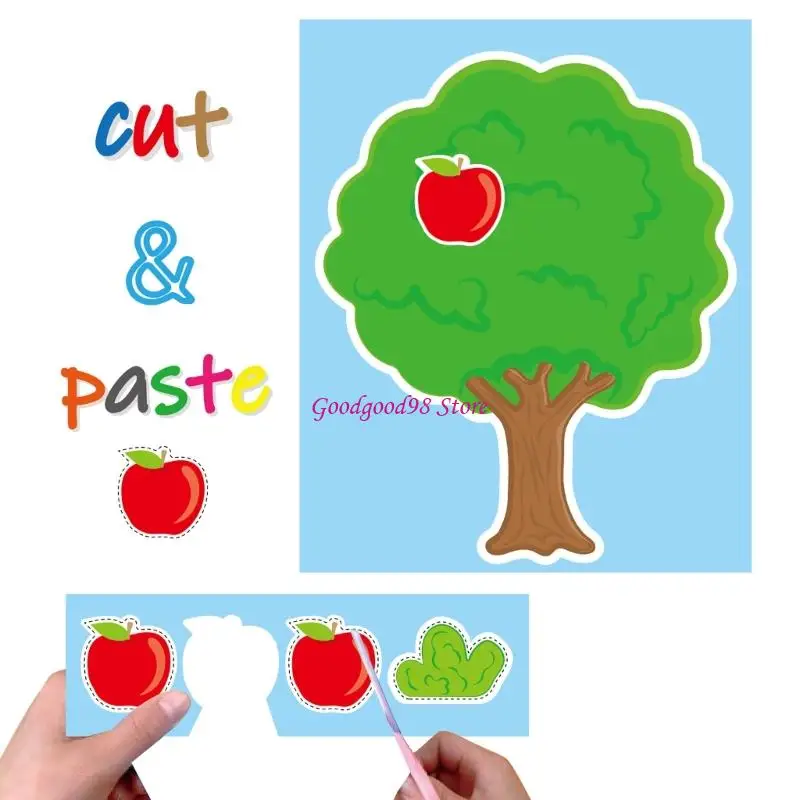 Toddler Friendly Paper Art Craft Book With Patterns Paper Cutting Book 
