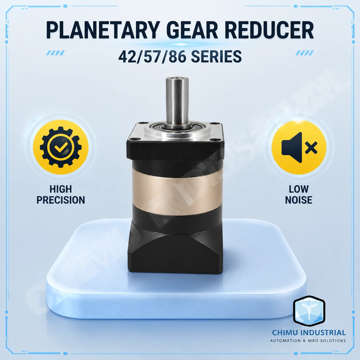 【CHIMU INDUSTRIAL】 for 42 57 86 Stepper Motor Planetary Gearbox Reducer High Precision Circular Flange