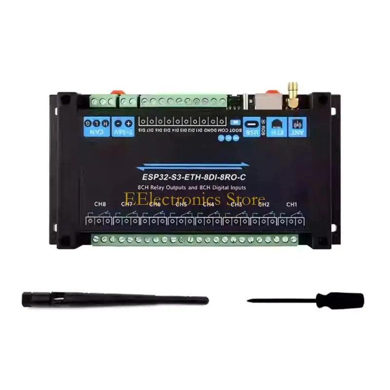 

B03C 8 Плата управления Удаленный мониторинг Промышленный 8-канальный модуль Ethernet Замена платы связи Ethernet