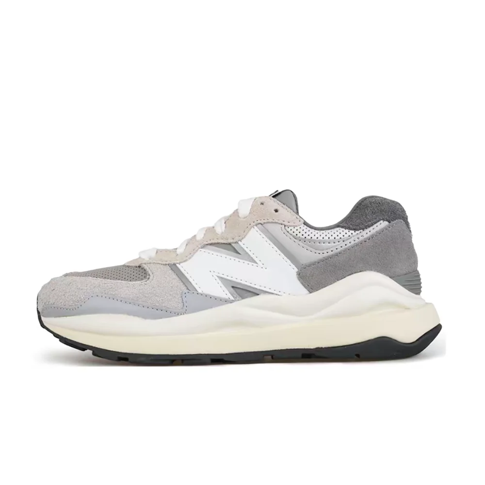 New Balance NB5740 Unisex Low-Top Urban Commuter Runners – Gray/White, Classic Retro Comfort & Casual Style M5740TA