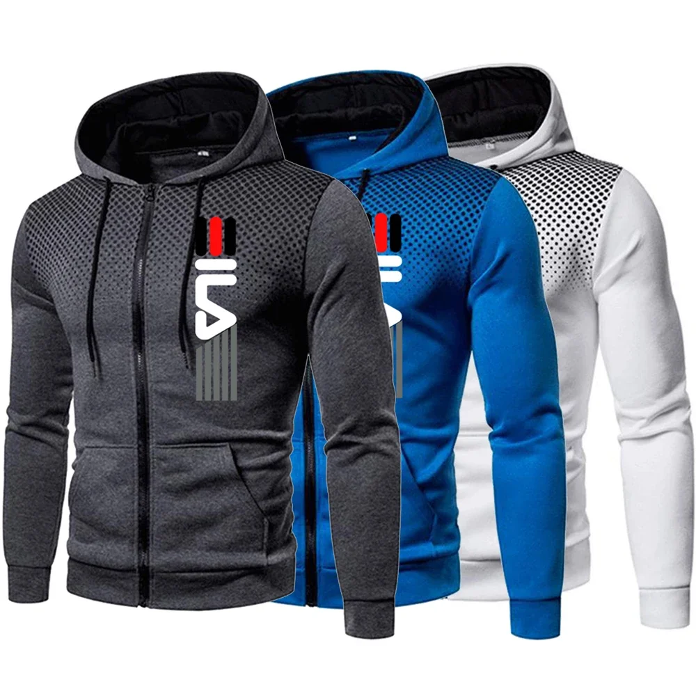 

Mens Hoodie Zip Up Hoodie Sweatshirt Graphic Zipper Pocket Polka Pot Print Sports Outdoor Casual Daily Hoodies Slim Sweatshirts