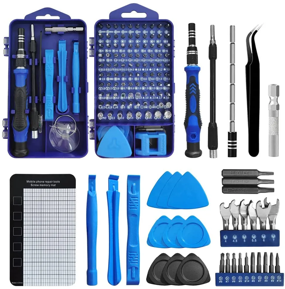 

WOZOBUY Screwdriver Set 138 In 1 Precision Screwdriver with Magnet DIY Multi-Tool Set Perfect for Repairing Tablets/Glasses Etc