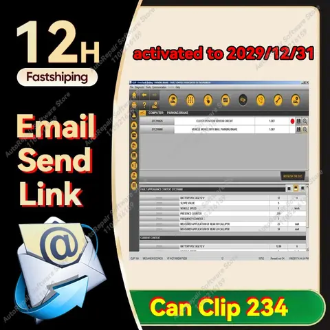 2024 Can Clip V234 Latest Software Diagnostic software+ Auto Repair Software activated to 2029/12/31