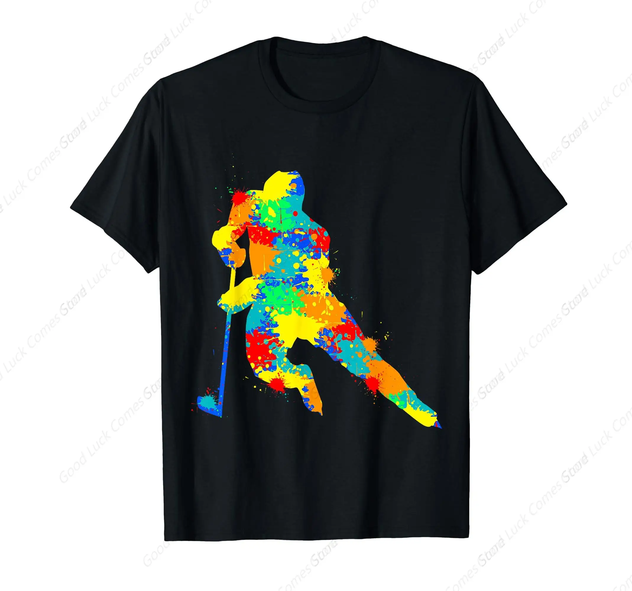 Cool Ice Hockey Art For Men Women Hockey Player & Coach T-Shirt