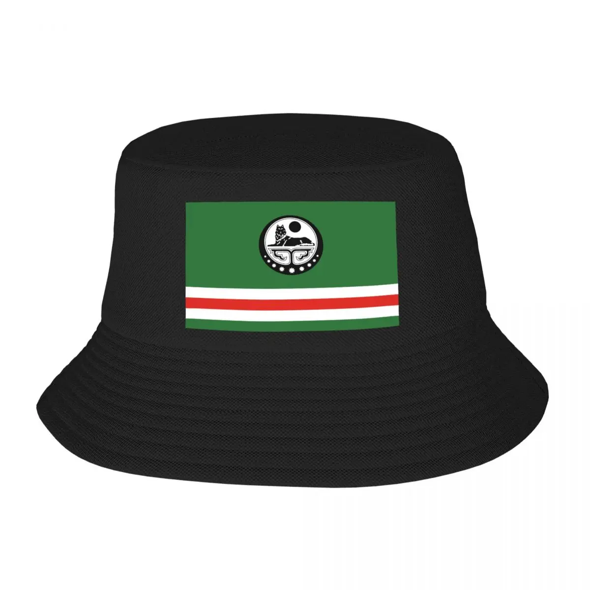 Custom Chechen Flag Bucket Hat Men Women Chechnya Proud Outdoor Sun Summer Camping Fishing Cap