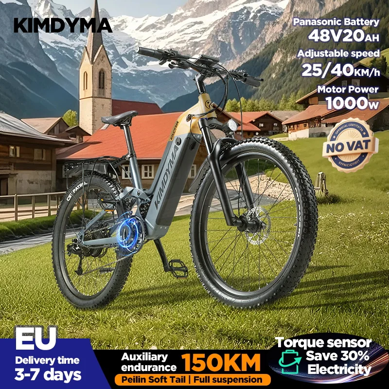 Puissante vélo électrique PULUMA PH001 1000W, longue portée 48V20Ah, capteur de couple de gros pneus Ebike avec accélérateur