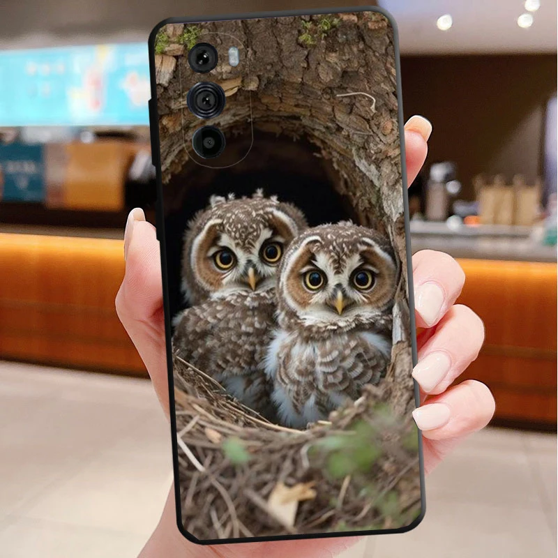 

Phone Case For Motorola Edge 60 50 40 30 Ultra Neo Fusion 50 40 Pro Moto G Stylus G Play G Power G Owls Animal