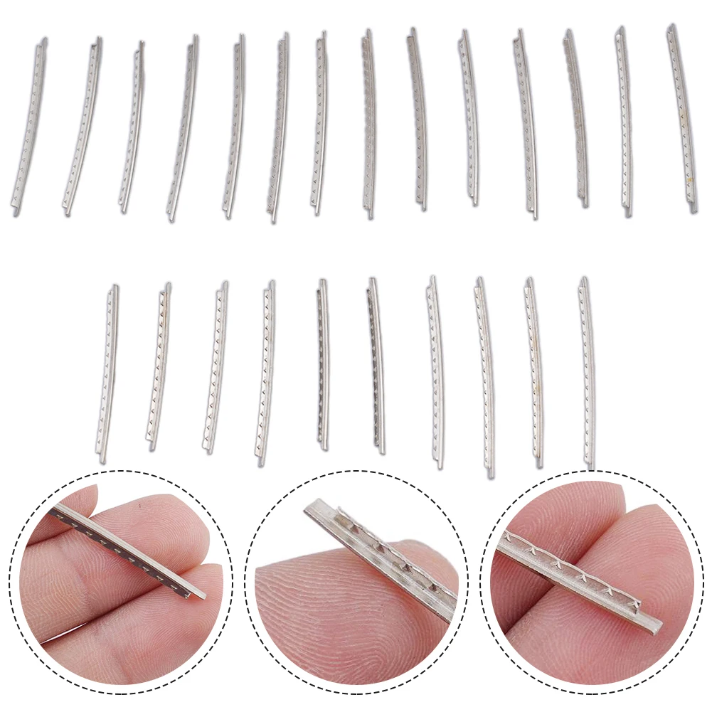 

Set Guitar Fret Wire Instrument Luthier Part Spare 24pcs Copper-nickel Alloy Electric Guitar Practical High Quality