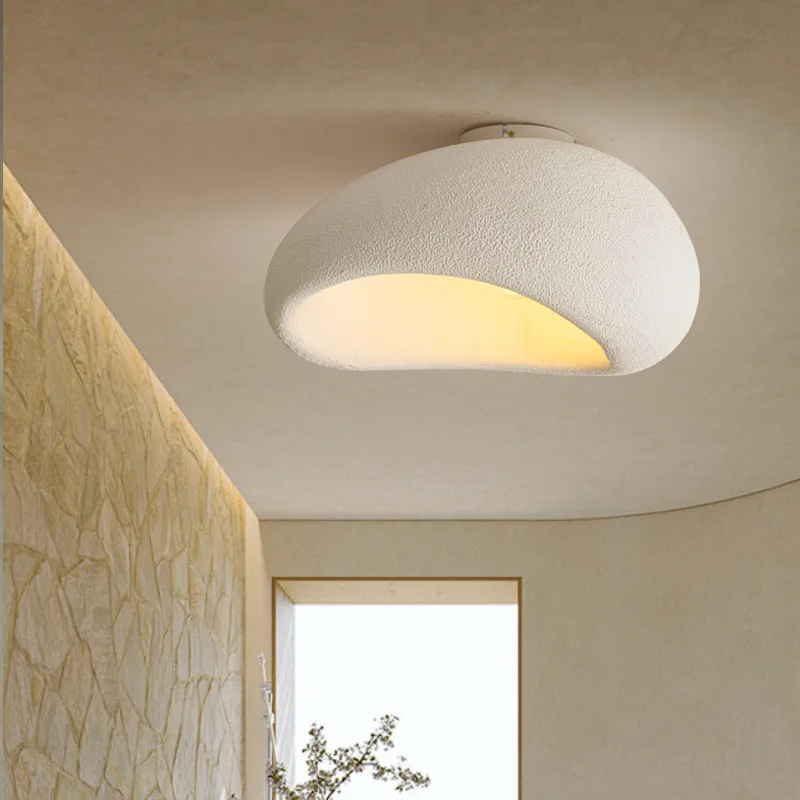 

Japanese Resin Ceiling Lamp With E27 Changeable Light Bulb Led DownLight for Bedroom Living Dining Room
