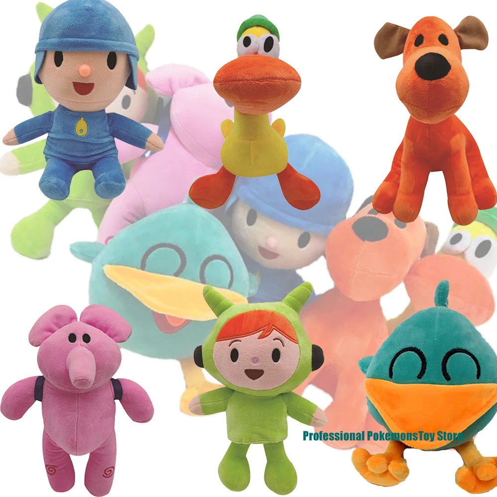 Hot Pocoyo Plush Doll Kawaii Little P Youyou Peluche Barto Duck Puppy Lula Ellie Elephant Plush Toys Children\'s Toys