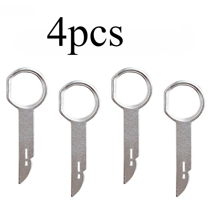 4pcs Car Styling Radio Removal Key Pin Tool for VW Golf 7 6 Passat B5 B7 Touareg Mercedes W203 W213 W204