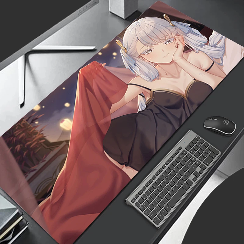 Mousepad Computer Gaming Accessories HD Keyboard Pad Office Wuthering Waves Jinhsi PC Rubber Mouse Pad Decoracion Desk Mouse Mat