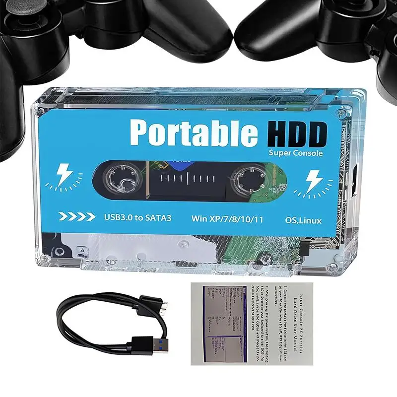 Pocket Super Console Video Game Console Built in 60000+ Games 70 Classic Emulators 4K HD Multimedia Interface Output Plug & Play