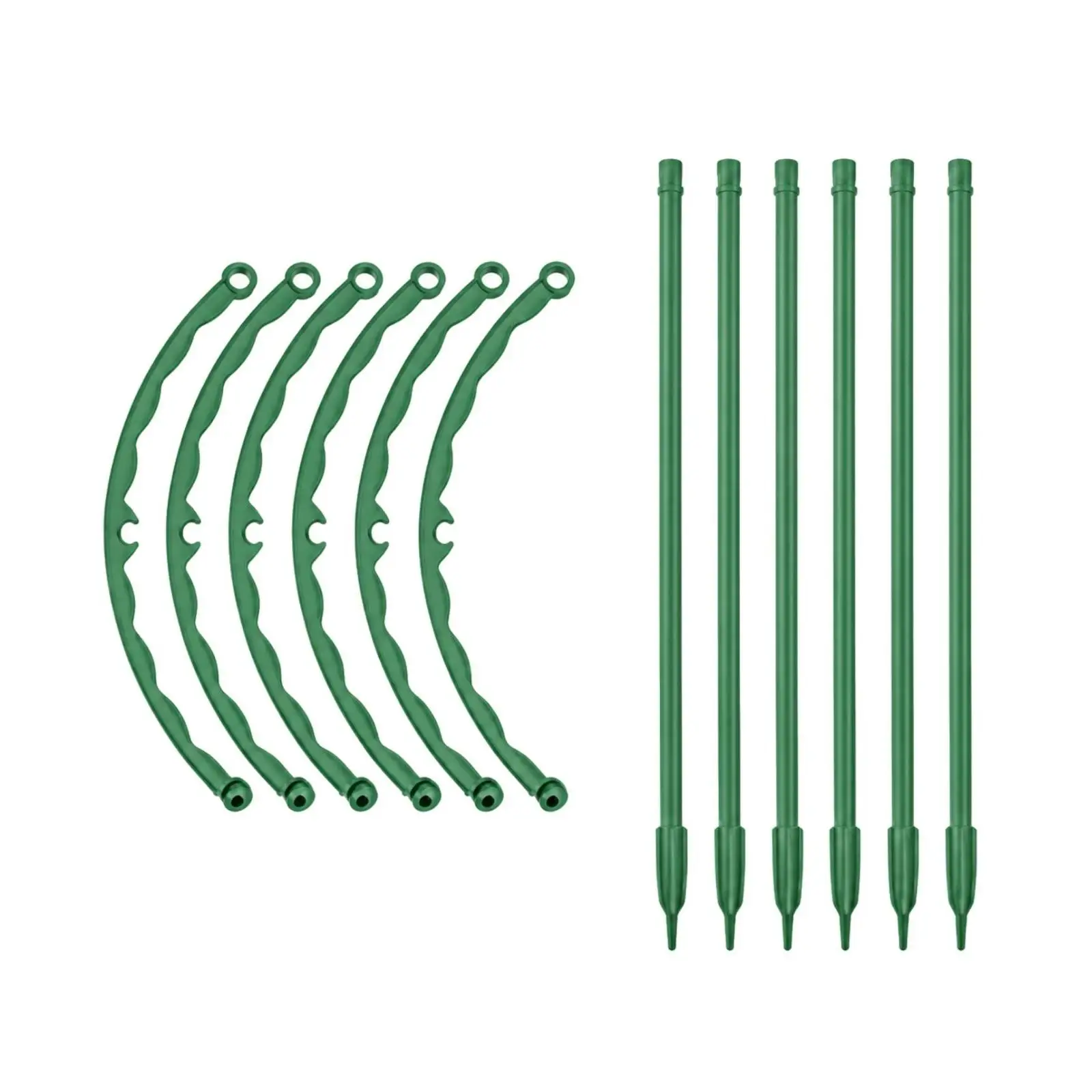 6 Pieces Modular Plant Support Piece Easy to Install Plant Support with Pointed