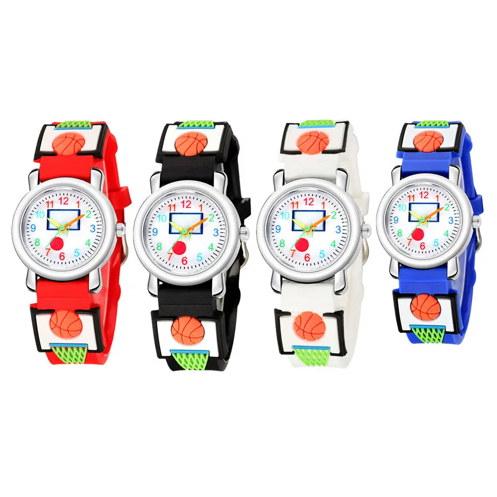 

1 шт., 3D детские часы с милым мультяшным ремешком, удобные водонепроницаемые наручные часы для ежедневного ношения для детей 3-12 лет, модный подарок