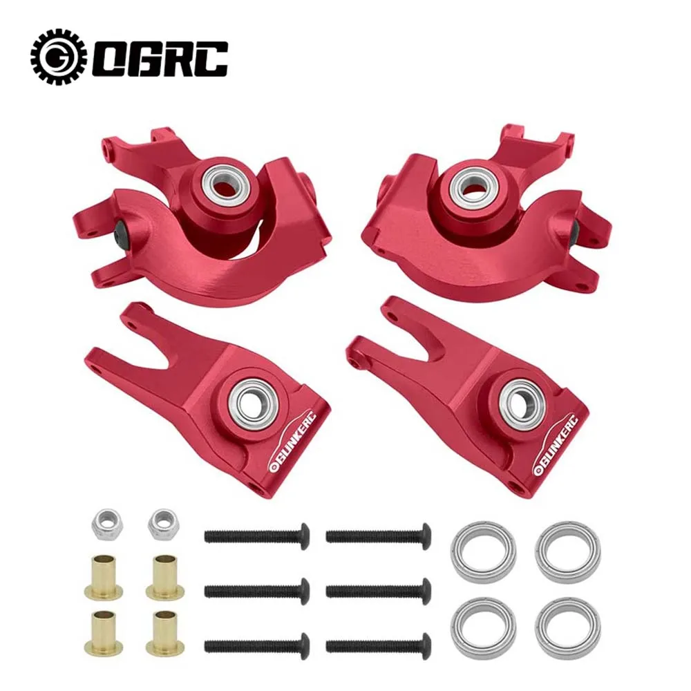 OGRC Front Steering Block&Caster Rear Hub With Ball Bearings for 1/10 Arrma Senton Granite Typhon BigRock Rc Truck Replacement