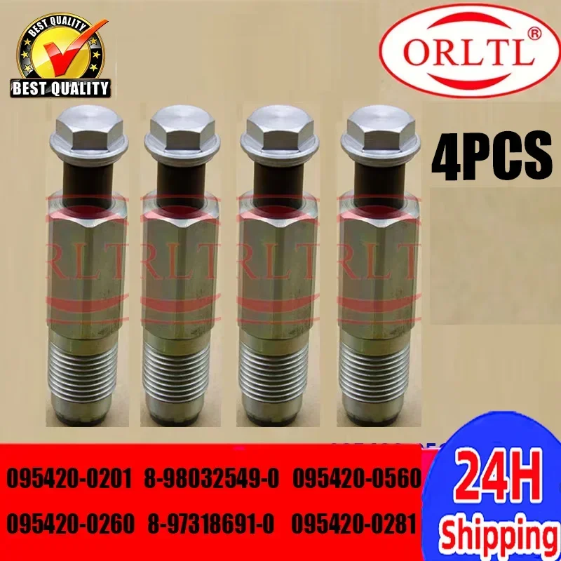

4PCS 095420-0201 8-98032549-0 095420-0560 095420-0260 8-97318691-0 095420-0281 Diesel Pressure Relief Limiter Valve For DENSO