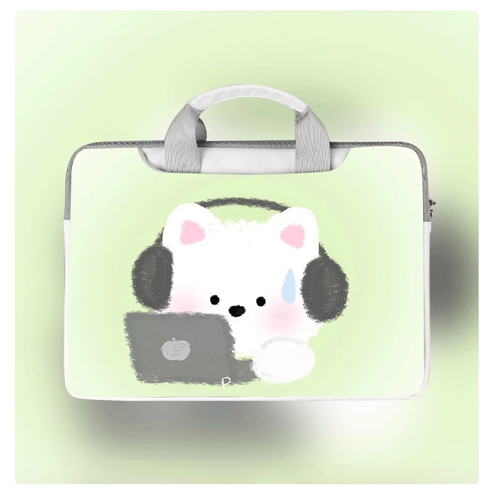 

Сумка для ноутбука с мультяшным принтом животных, чехол для MacBook 12, 13.3, 14, 15.6, 16 дюймов, для MacBook Air, Asus, Huawei, сумка для хранения, подарок