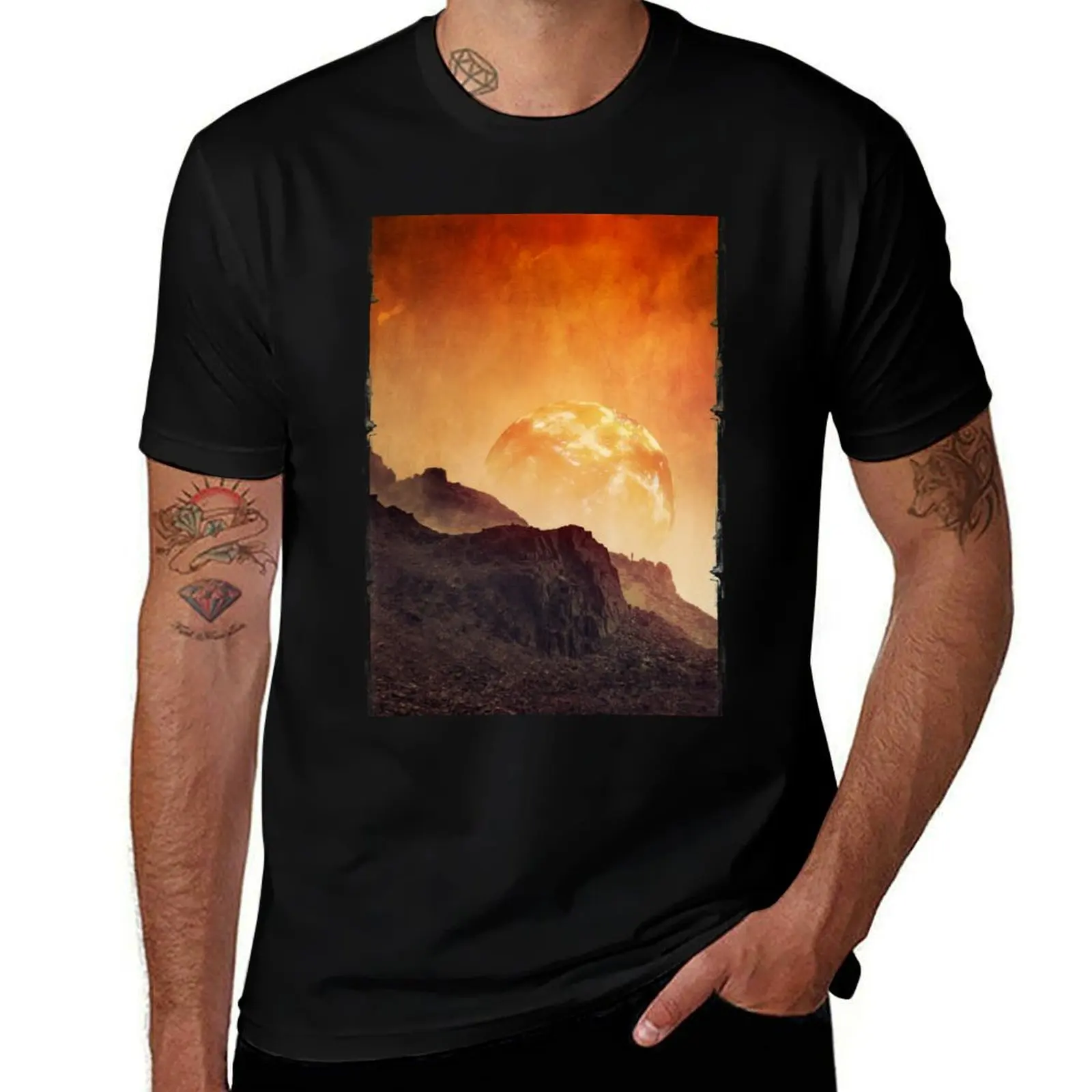 

T-Shirt on Martian designer Imaginary Mars - shirts Landscape t tshirt Mountains T-Shirt
