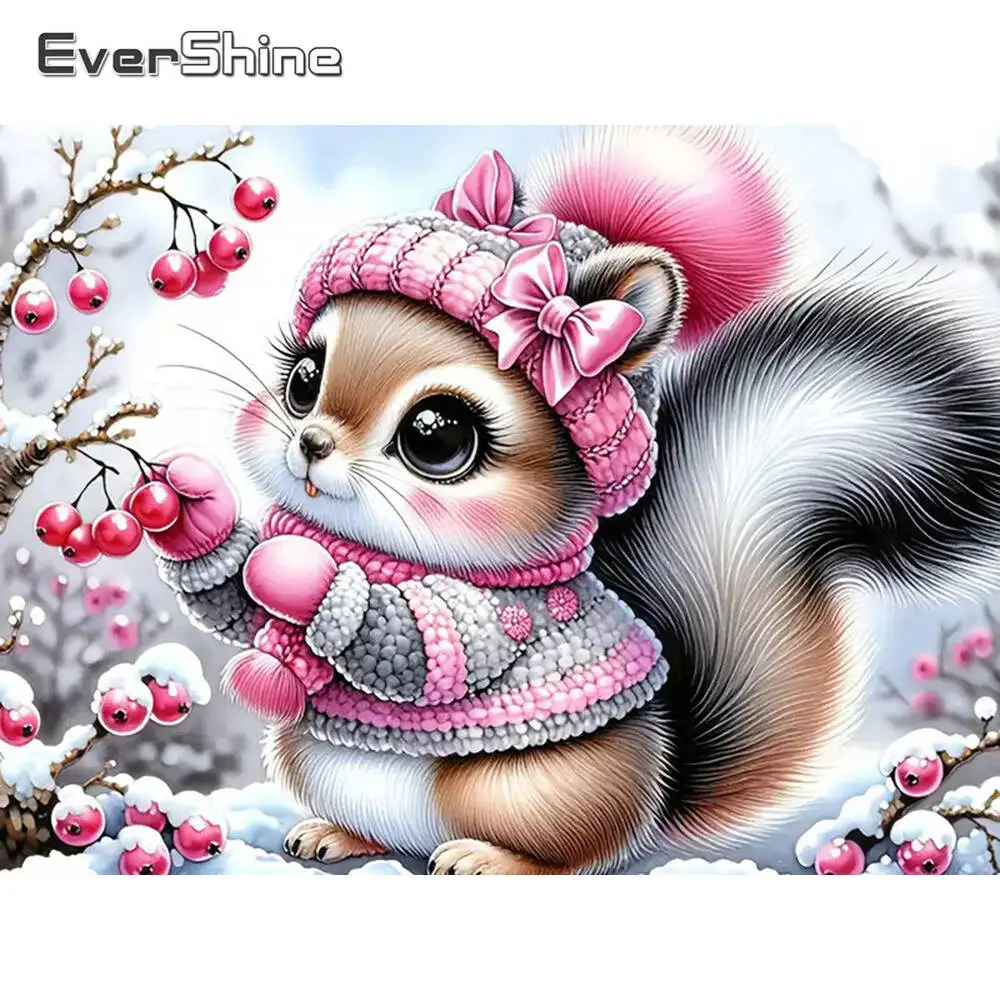 Evershine Diamant-Malerei, Hund, Tier, Strass-Bilder, Cartoon-Diamant-Stickerei, Brücke, buntes Kunsthandwerk, handgefertigtes Geschenk