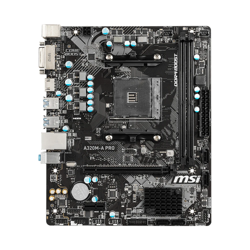 Imagem -03 - Msi-placa-mãe Micro Atx A320m-a Pro Soquete Am4 para Processadores Ryzen 2ª e 3ª Geração Slot 2700 3500 3600x 3700x 5700x3d Ddr4