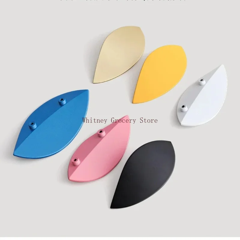 Minimalist Cabinet Door Pulls Handles, Leaf Wardrobes, Cupboards, Drawers, TV, Bathroom Cabinets Handles Furniture Hardware