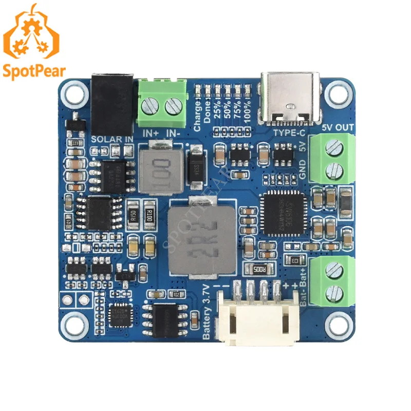 Raspberry Pi Solar Power Manager Module D For 6~24V Solar Panel For Arduino/Jetson For Charging Li-Battery With 5V3A Output