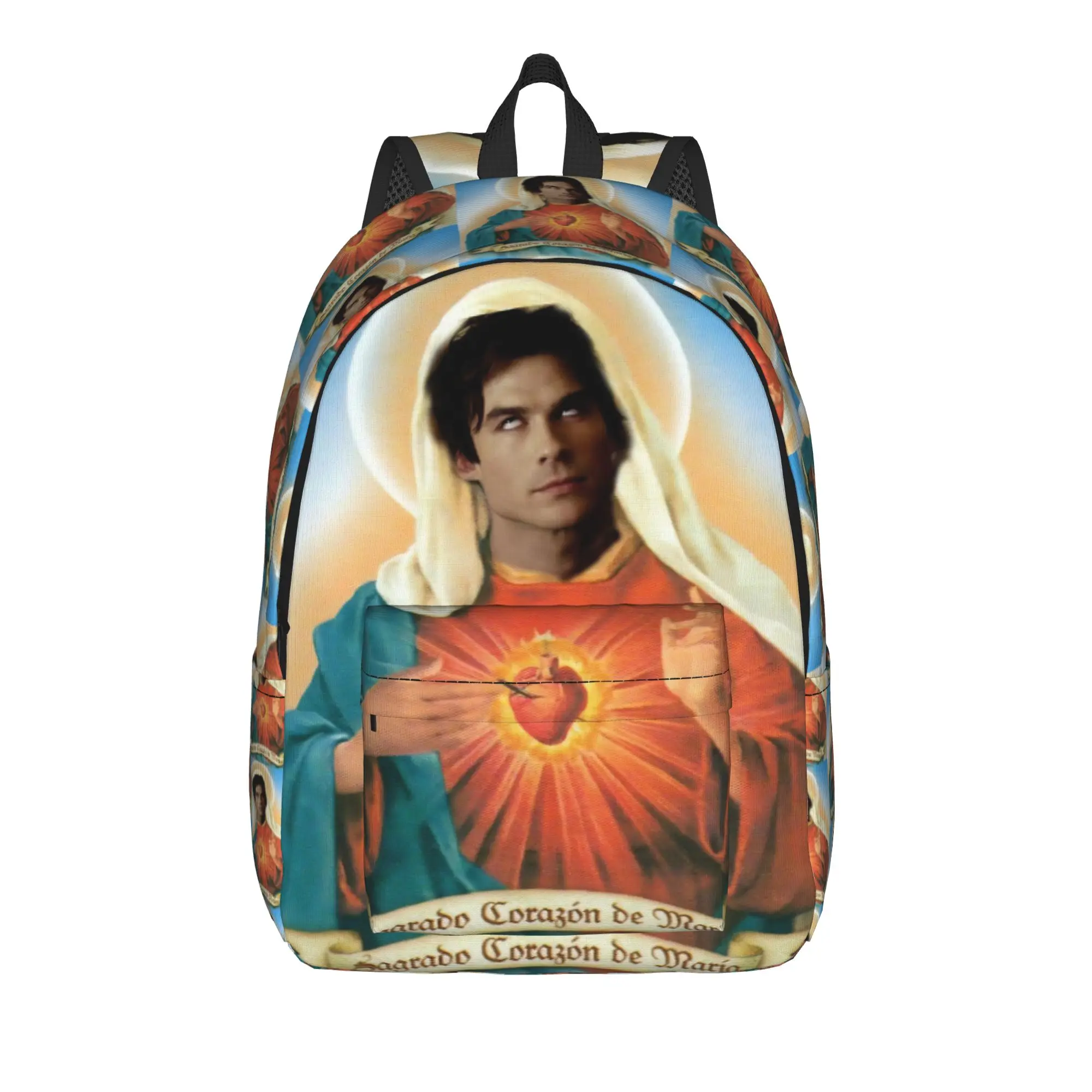 The Vampire Diaries Resuable Movie Backpack Damon Salvatore Kawaii Backpacks Unisex Daily Big School Bags Colorful Rucksack