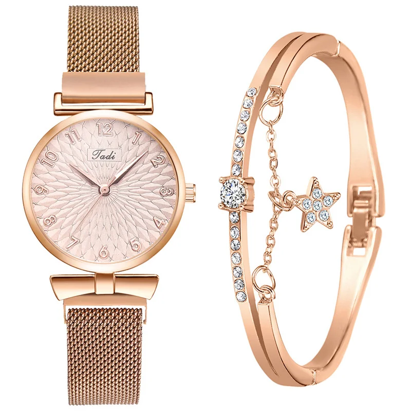 Fashion Women Bracelet Quartz Watches For Women Magnetic Watch Ladies Sports Dress Rose Gold Wrist Watch Clock relogio feminino