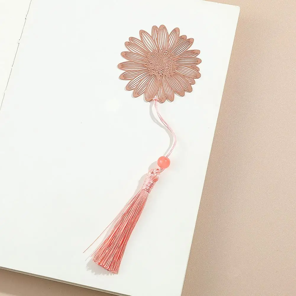 ที่คั่นหนังสือสวยงามที่คั่นหนังสือโลหะรูปใบไม้คลาสสิกพร้อมพู่ห้อยดีไซน์ของขวัญสำหรับครูนักเรียนหนังสือ