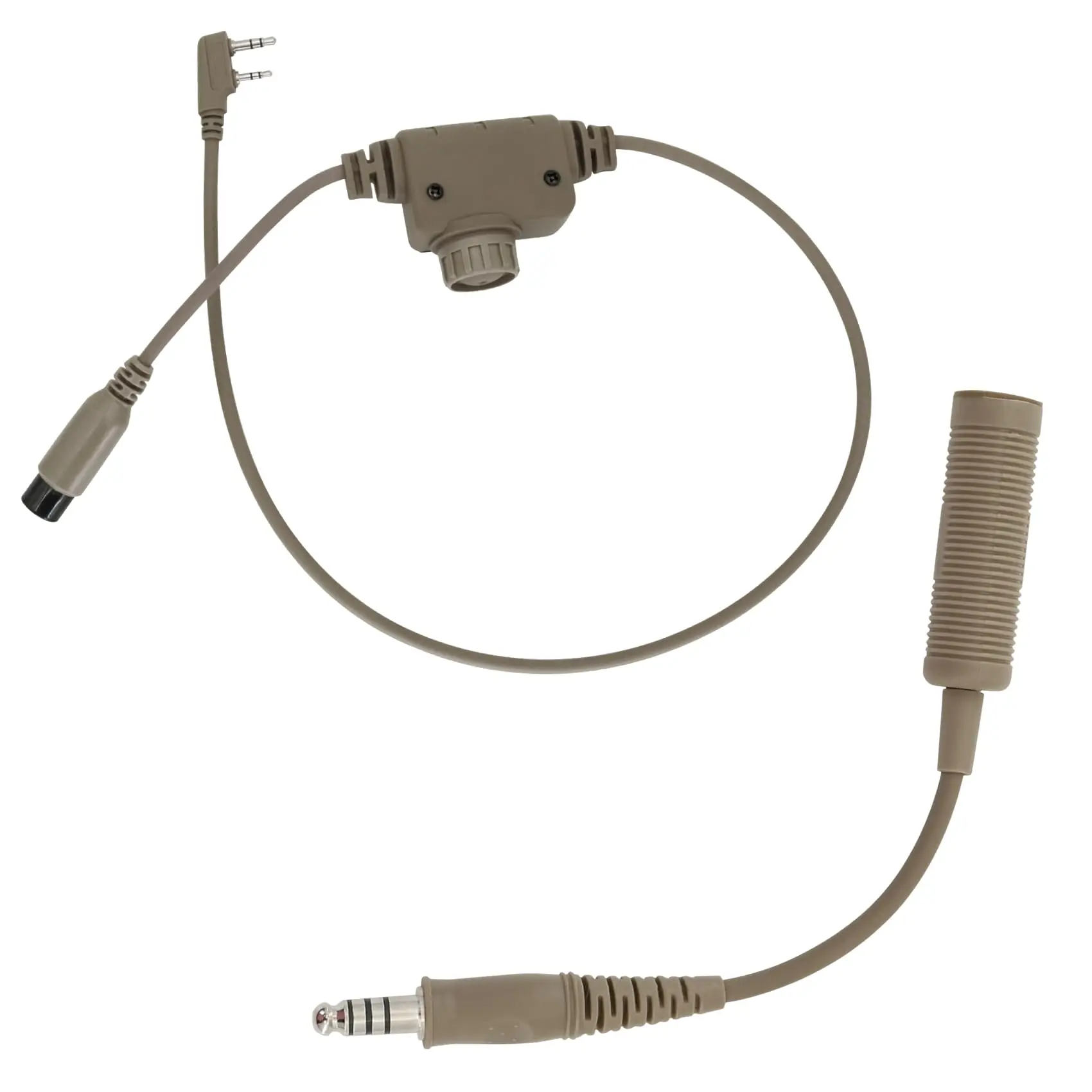 

Hearangel U94 PTT Push to Talk Kenwood 2 Pin Plug Compatible with Tactical Headset with 7MM Jack Plug