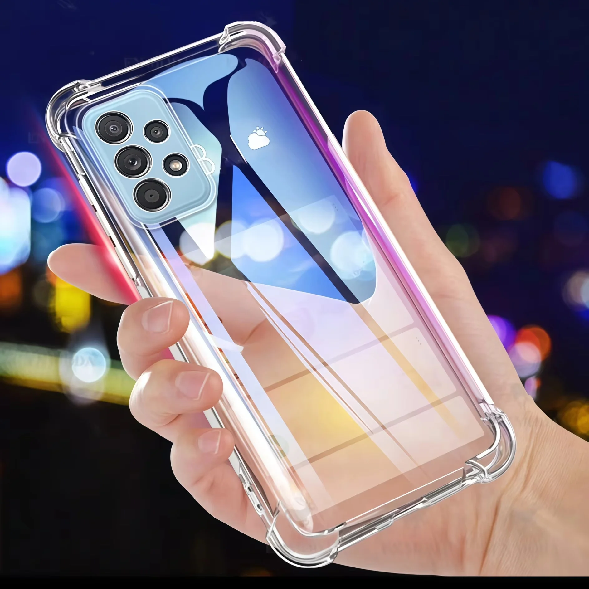 Transparente TPU stoßfeste Schutzhülle für Samsung Galaxy A52S / A52 / A53 / A33 / A32-Clear