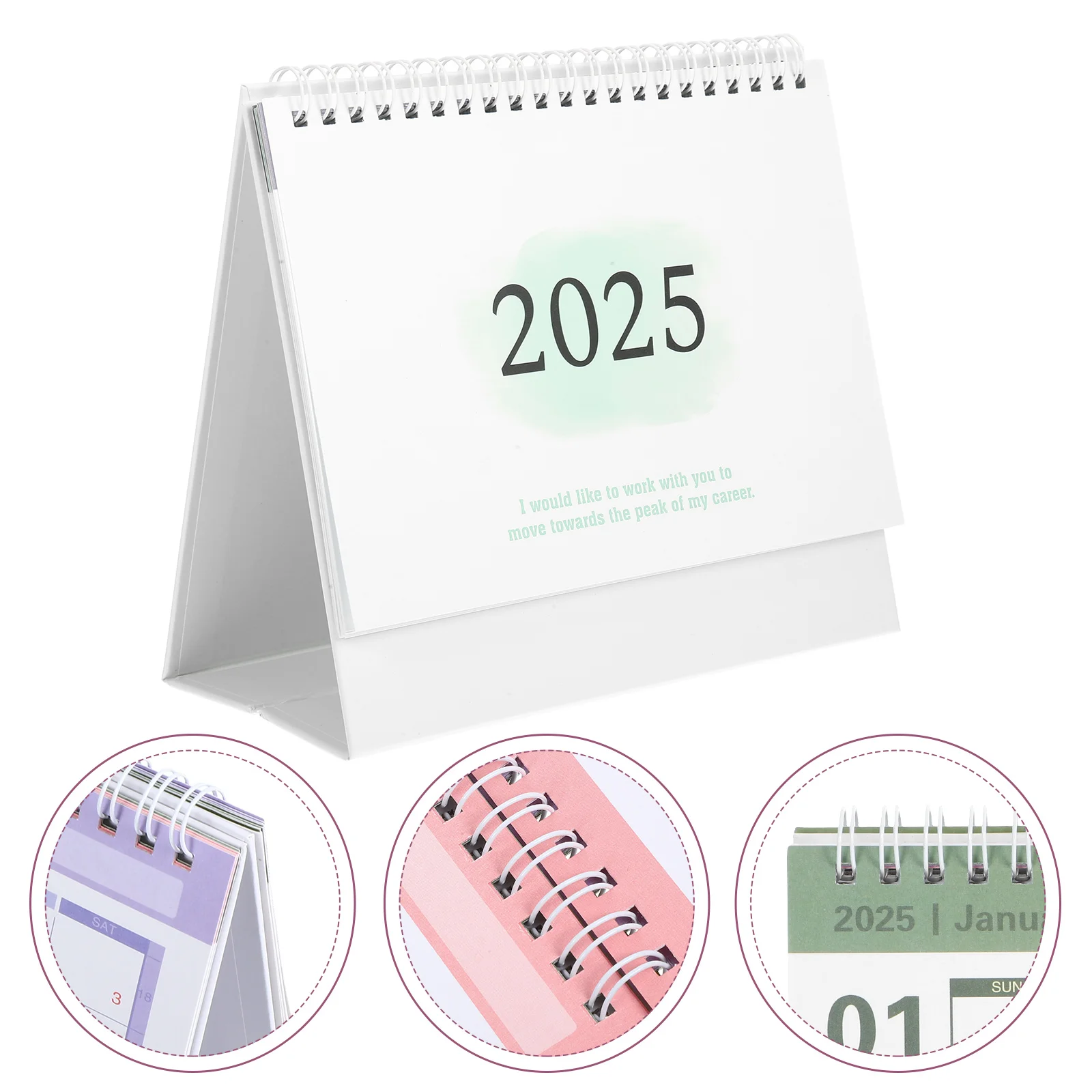 2025 Bureaukalender Kantooraccessoires Mini Klein Papier Decoratief Staande Notitie