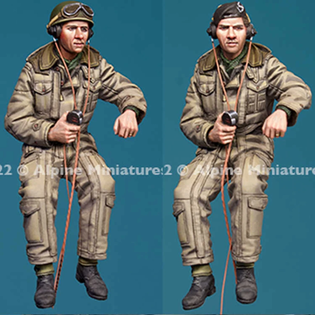 Kit de figurine en résine non peinte, thème militaire, précieux commandant britannique (2 personnes), GK non assemblé et non peint, 905R, 1/35