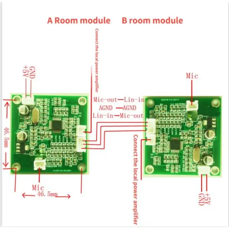 Access Control Intercom System Echo Cancellation Module Bank Station Full Duplex Window Design