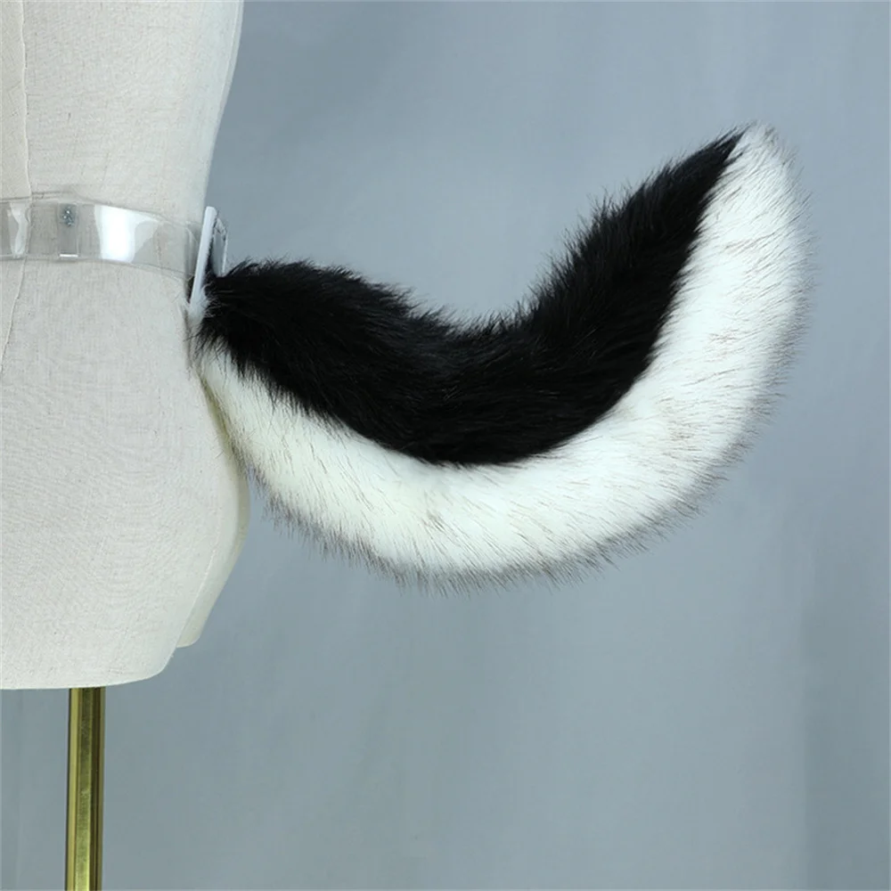 

4 Colors Furry Animal Dog Fox Wolf Tail Cute Plush Dress Up Party Comic-Con Costume Cosplay Props Adjustable Belt Faux Fur Tail