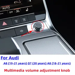 1Pcs For Audi A6 C8/A8/Q7 Multimedia Knob Volume Adjustment Switch MMI Button Automobiles Parts Accessories Car Stuff