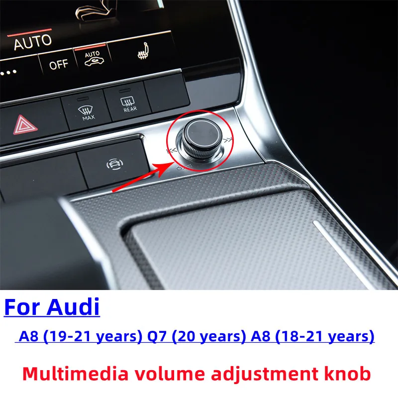 1Pcs For Audi A6 C8/A8/Q7 Multimedia Knob Volume Adjustment Switch MMI Button Automobiles Parts Accessories Car Stuff