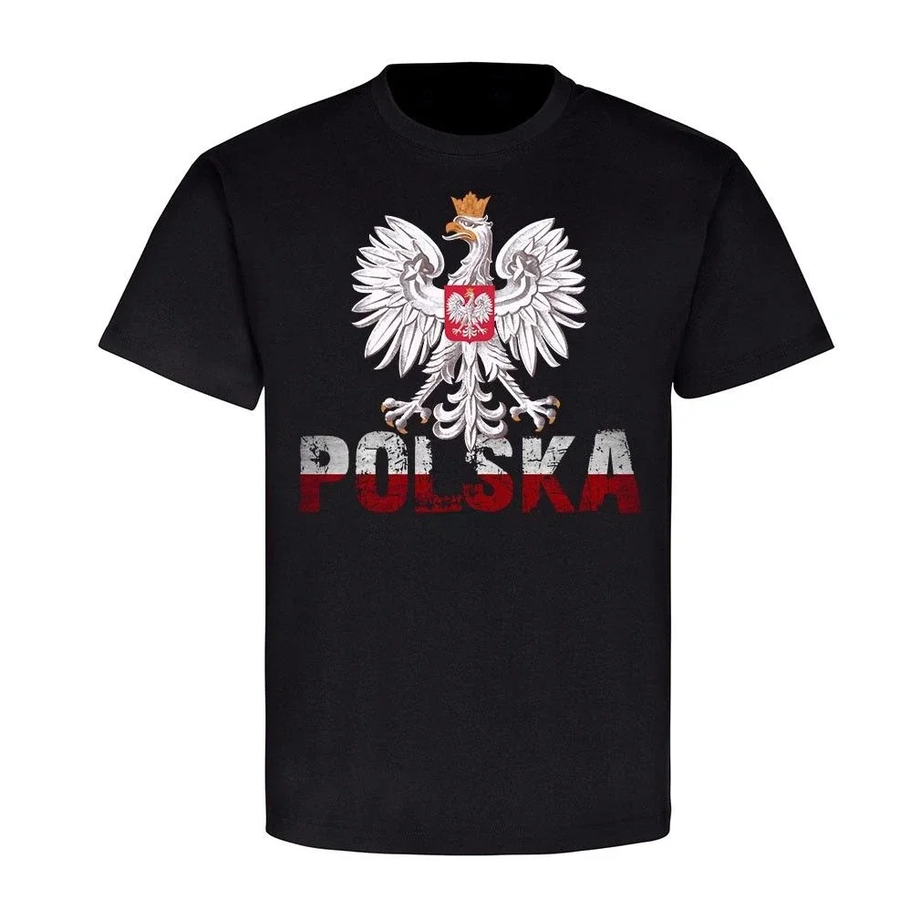 

Polska Poland Eagle Crest Home Heraldic Animal Men T-Shirt Short Sleeve Casual Cotton O-Neck Summer T Shirts