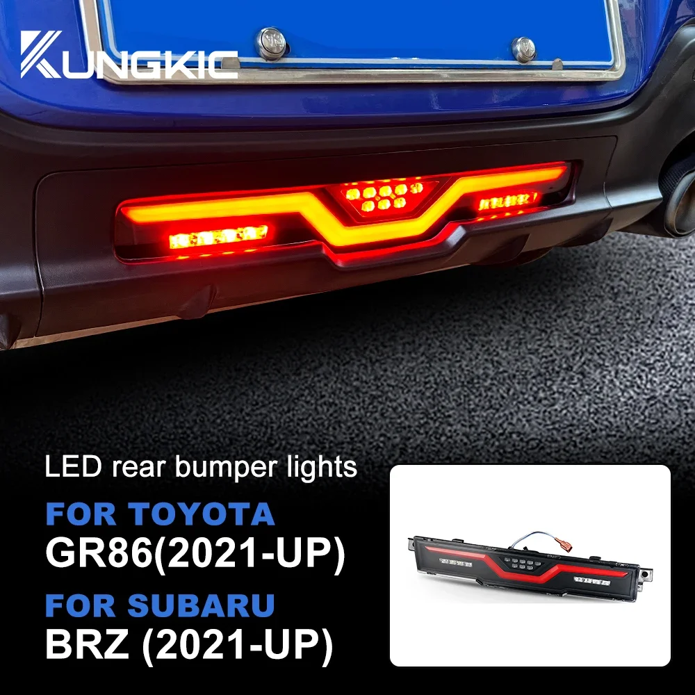 

For Toyota GR86 Subaru BRZ 2021 2022 2023 2024 For USDM & JDM Rear Bumper Running Dynamic Signal Reflector Pilot Fog Brake Light