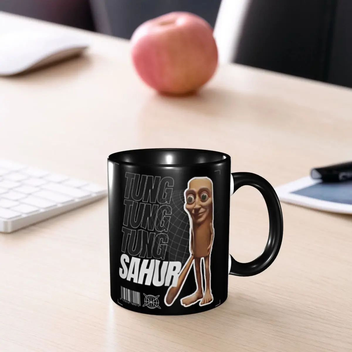 الجدة Tung Tung Tung Sahur - كوب القهوة الإيطالي Brainrot Meme للحفلات