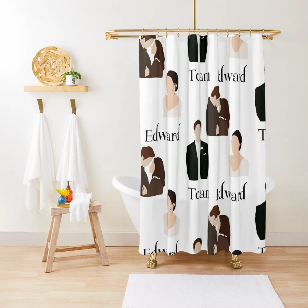 

Team Edward stickers pack twilight Shower Curtain Luxury Bathroom Elegant Bathroom Bathroom Decor Curtain