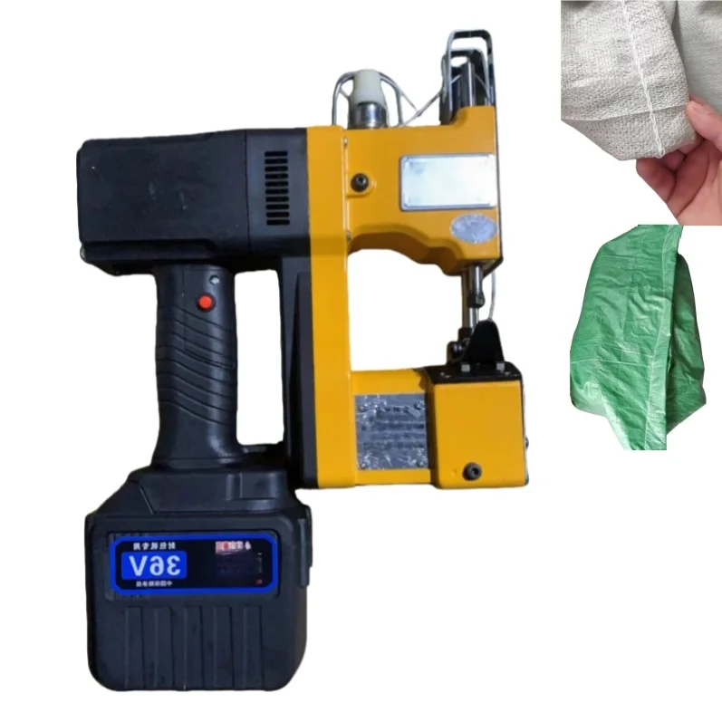 Versatile Hand Packet Sealing Machine with Chain Stitch and FlatBed Design for Woven Bag Closing