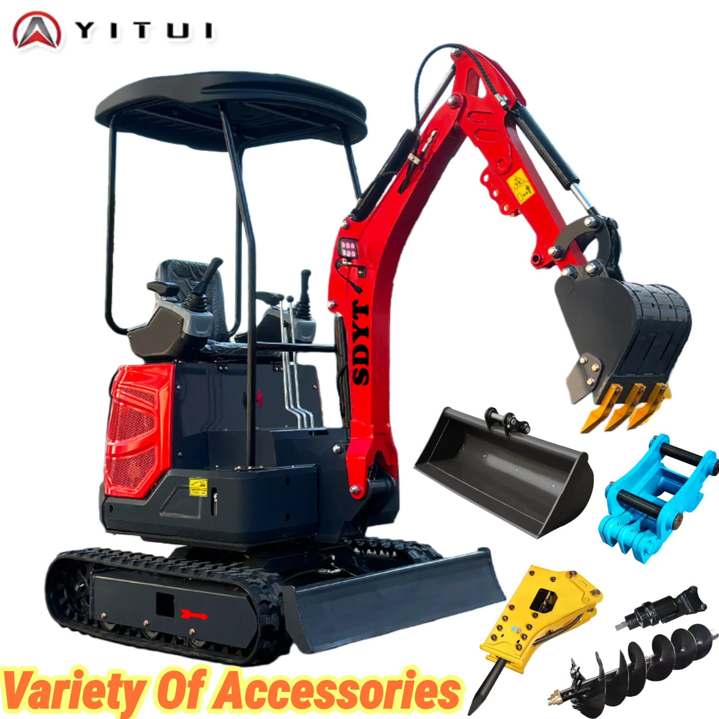 حفارة صغيرة عالية الكفاءة محرك كوبوتا حفار صغير يورو 5 حفارة مدمجة مخصصة للبناء الداخلي والخارجي