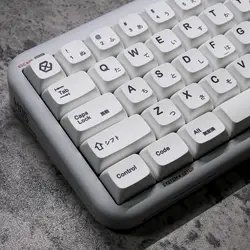 K135 Mini White PBT keycaps For Mechanical keyboard Mx Switch Cherry Profile Japanese English Korean Keycaps