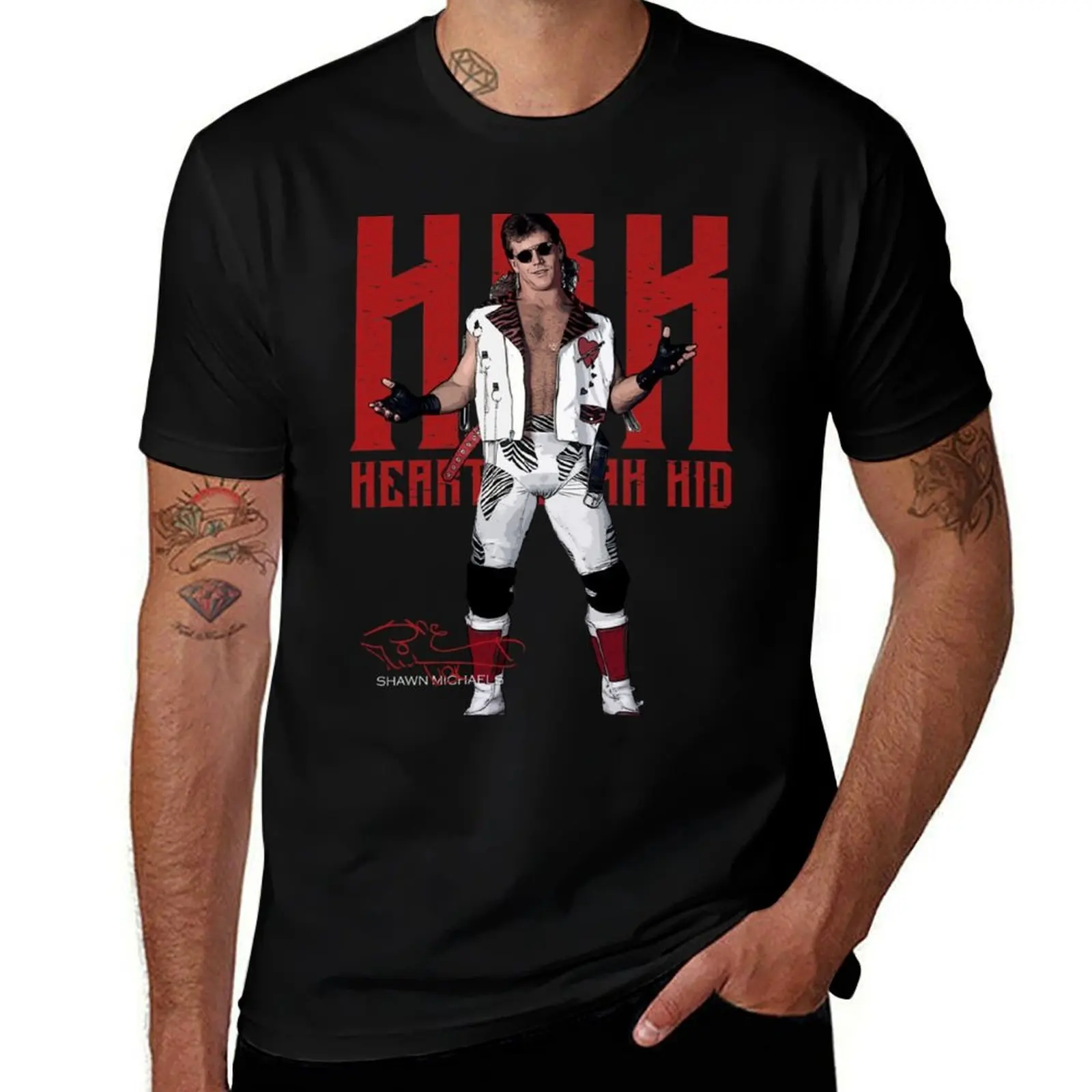 

Bret-Hart-art T-Shirt cotton t shirts high quality men t shirt cotton 100% T-Shirt