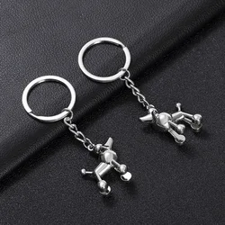 3D Poodle keychain for women cute dog key chain key holder creative portachiavi chaveiro llaveros bag charm