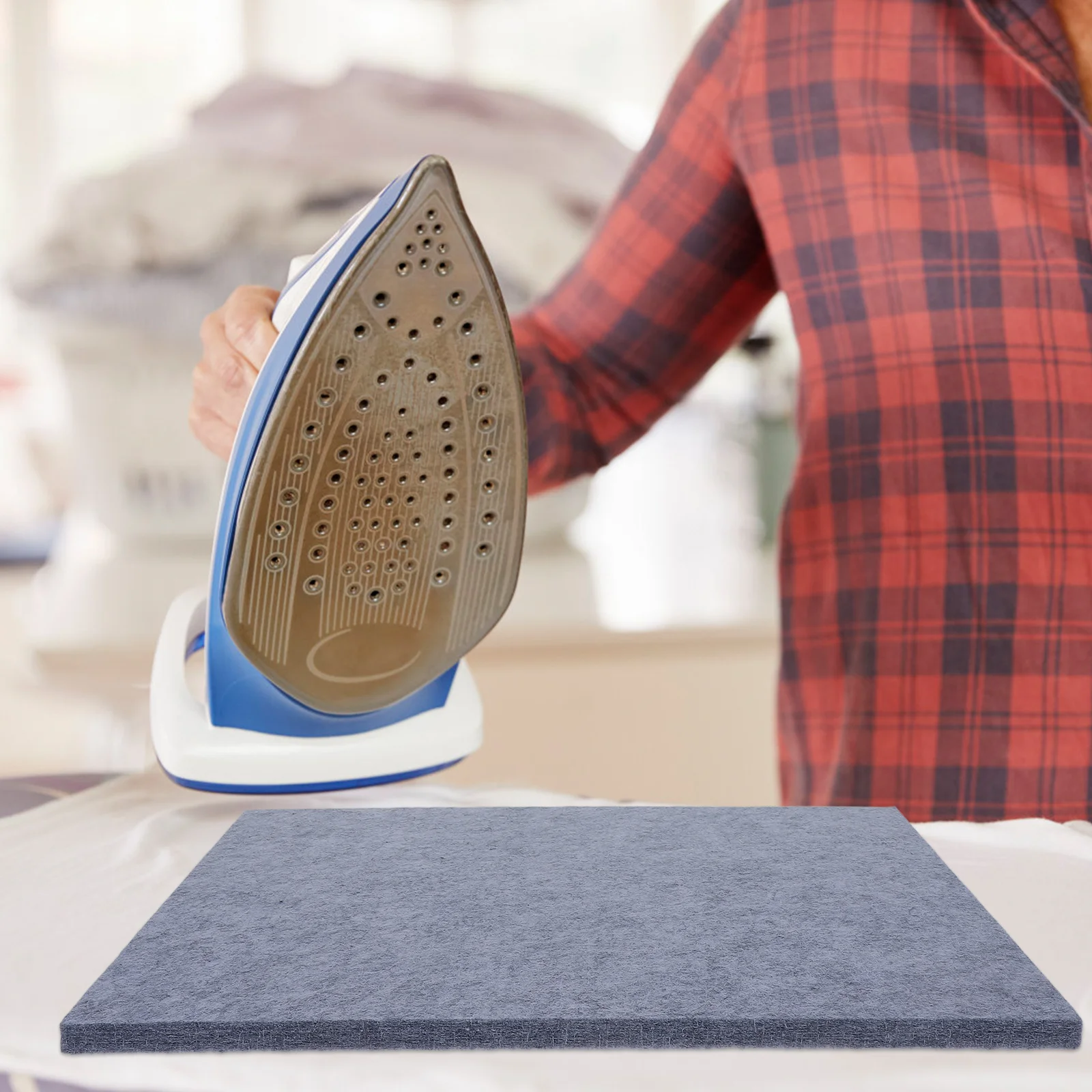 

2pcs Thickened Felt Desk Pad Mat 35X25Cm Heat-Resistant Ironing Cover For Quilting Sewing Craft Diy Sound-Dampening Panel