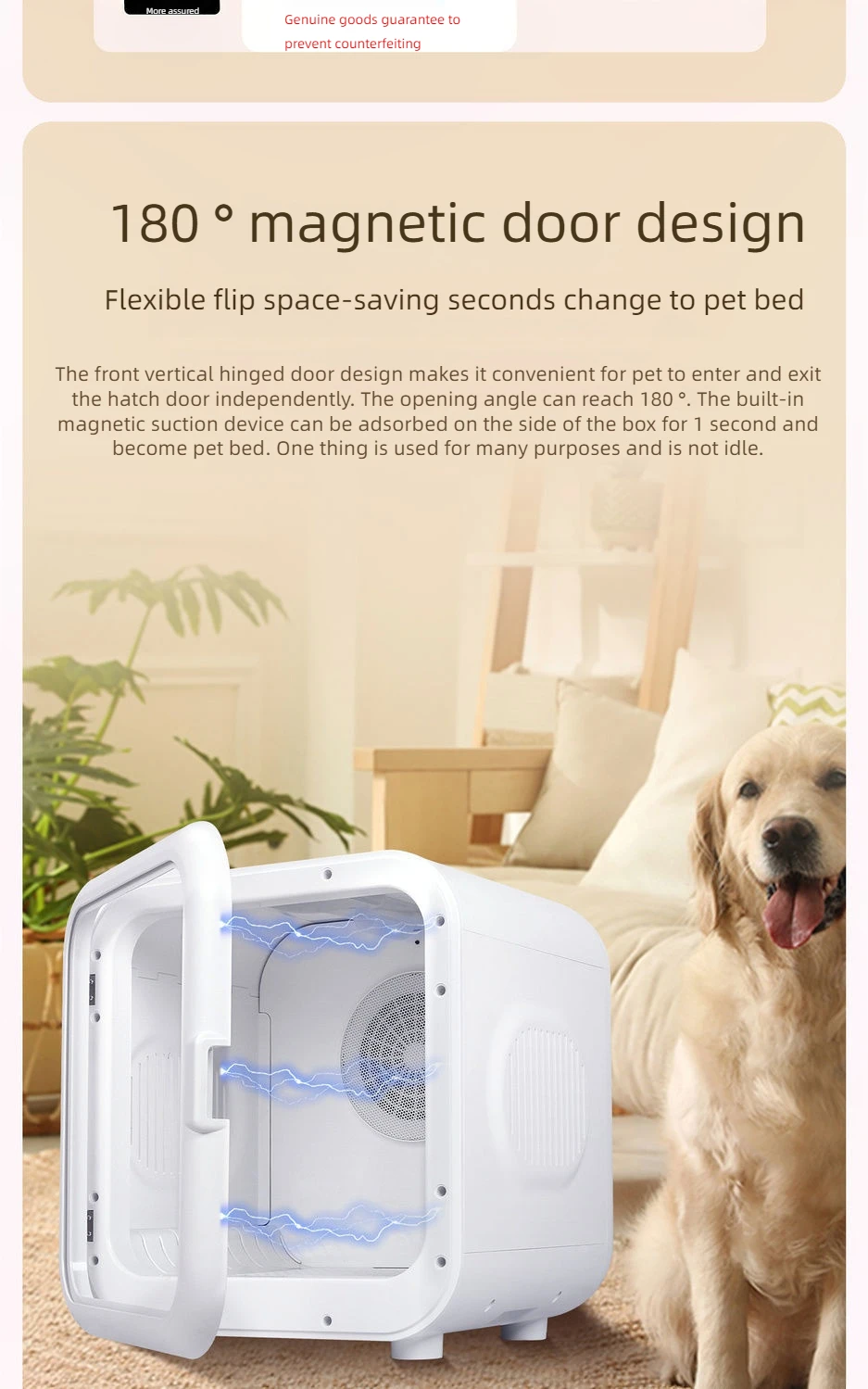 Automatic Pet Dryer Box Give Cats And Small Dogs 4 Speed Settingsand Convenient Bottom Drainage For Effortless Drying