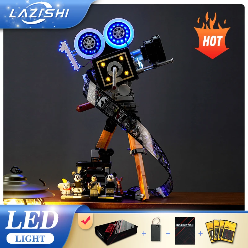 Lazishi LED Light 43230 Set Suitable for Walt Disney Tribute Camera Building Blocks (Lighting Accessories Only)